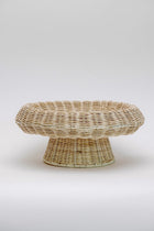 Wrenna Woven Rattan Pedestal