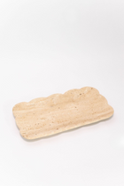 Scalloped Travertine Tray