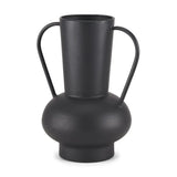 Tasya Matte Black Metal Vase