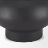 Tasya Matte Black Metal Vase