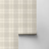 Lenox Hill Plaid Wallpaper