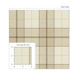 Altarinda Plaid Latte Wallpaper