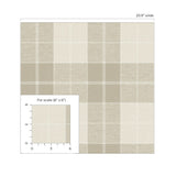 Altarinda Plaid Creme Wallpaper