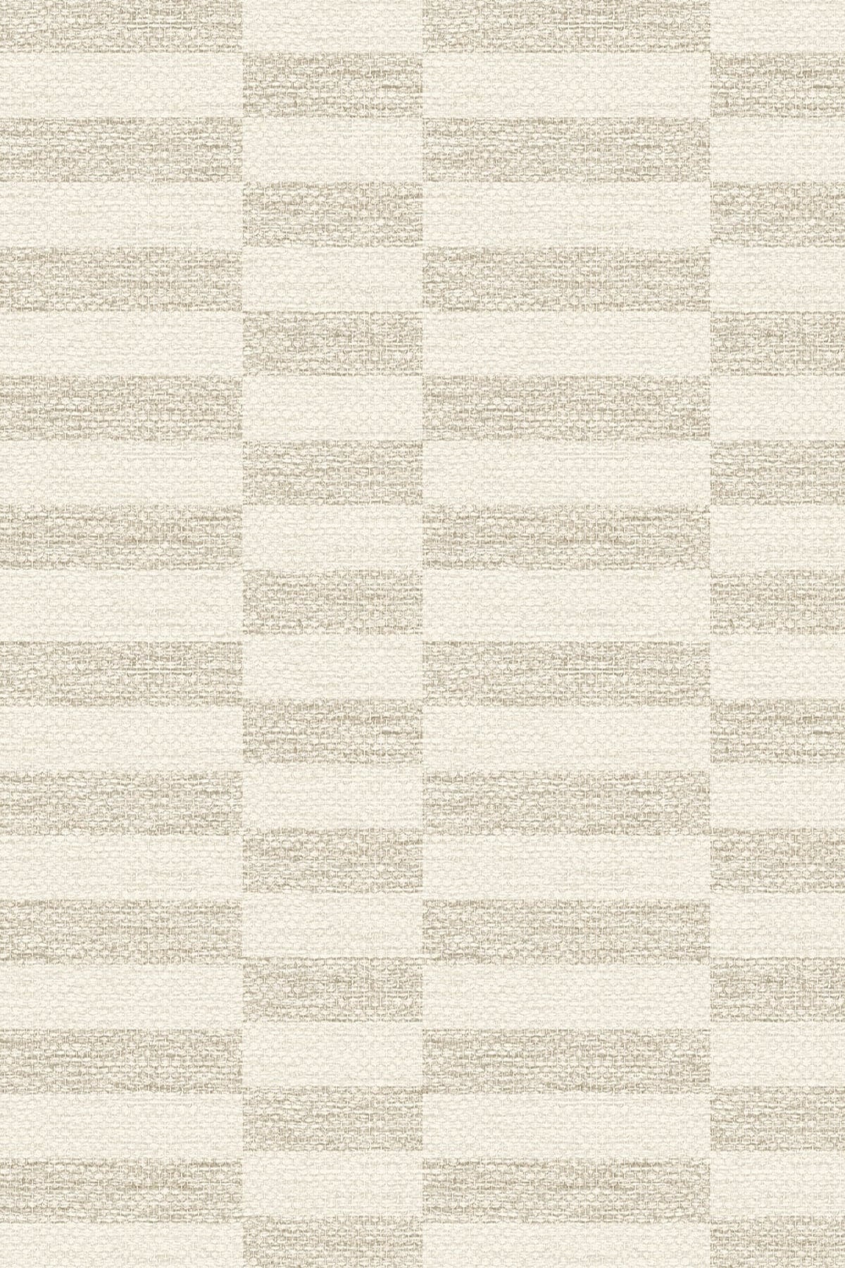 Faux Woven Stripe Natural Wallpaper