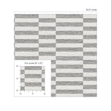 Faux Woven Stripe Mist Wallpaper