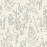Colette Chinoiserie Gray Wallpaper