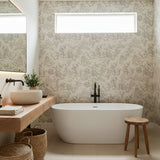 Colette Chinoiserie Gray Wallpaper