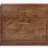 Wesley 6-Drawer Burl Dresser
