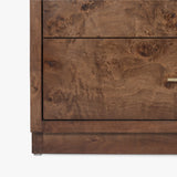 Wesley 6-Drawer Burl Dresser