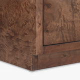 Wesley 6-Drawer Burl Dresser
