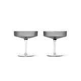 Ripple Champagne Saucers - Set of 2