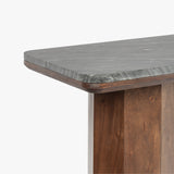Hex Leg Marble Console Table