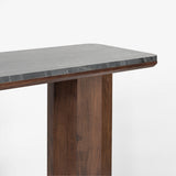 Hex Leg Marble Console Table
