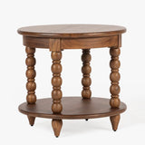 Spindle Round End Table
