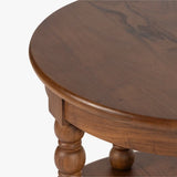 Spindle Round End Table
