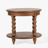 Spindle Round End Table
