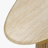 Bakari Oak & Travertine Coffee Table