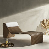 Paige Outdoor Woven Chaise - Natural Woven