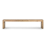 The Ruskin bench offers rustic seating