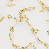 Whirl Beaded Garland - Mixed Metal - 6'