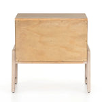 oak nightstand back view