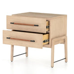 rosedale oak nightstand with two drawers
