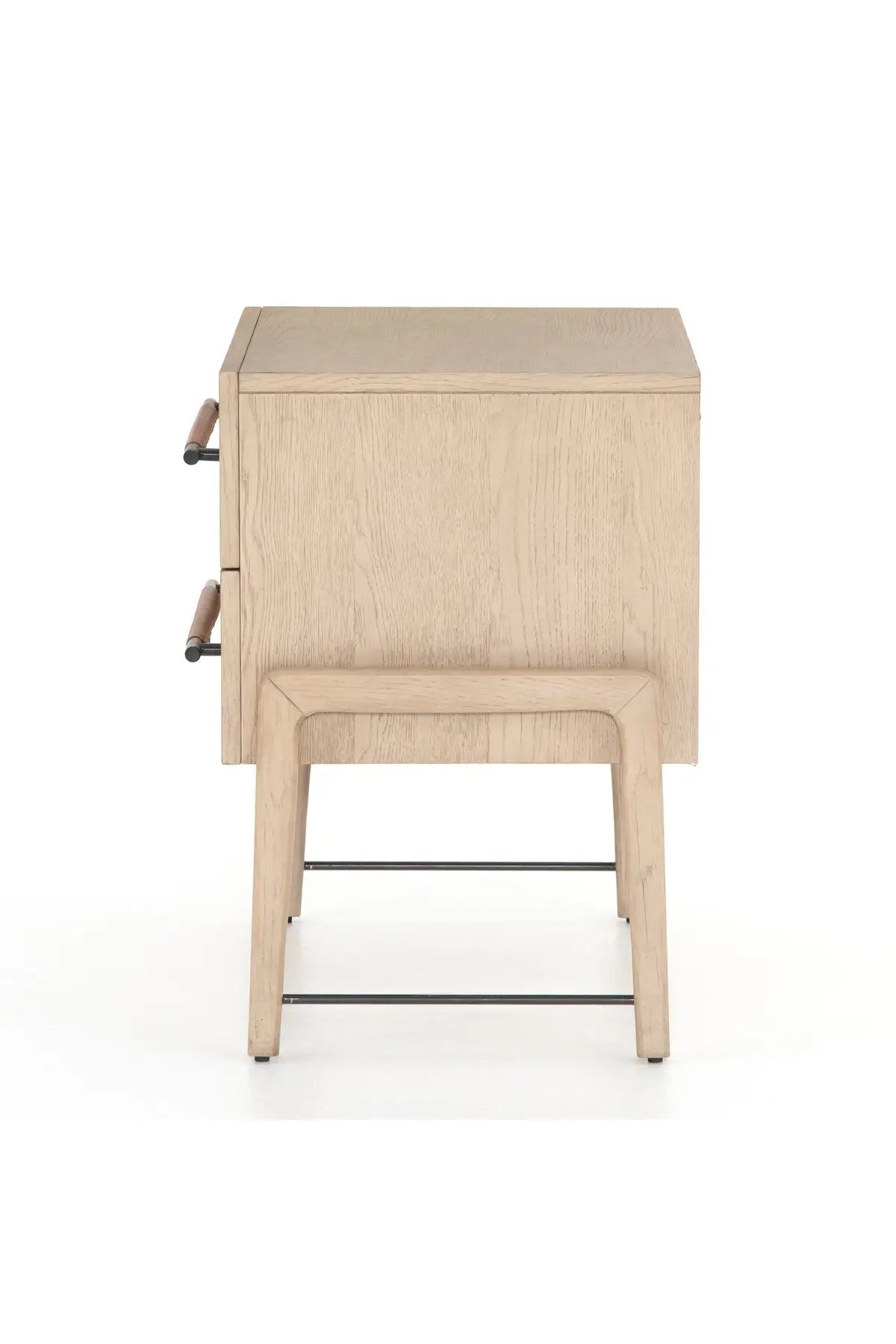 rosedale oak nightstand side view