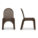 Kendall Outdoor Dining Chair Natural - Set of 2 - Brown