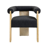 Barrel Boucle Dining Chair