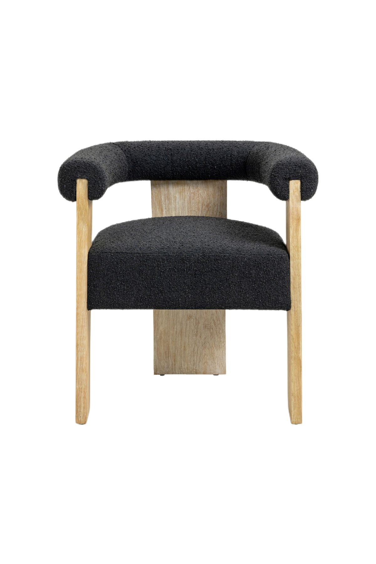 Barrel Boucle Dining Chair