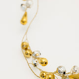 Whirl Beaded Garland - Mixed Metal - 6'