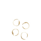 Holly Leaf Napkin Rings - Set of 4