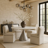 Nelori Linen Textured Performance Dining Chair - Set of 2