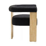 Barrel Boucle Dining Chair