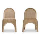 Kendall Outdoor Dining Chair Natural - Set of 2 - Natural