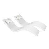 Ledge Lounger Signature Chaise and Headrest Pillow In-Pool Set