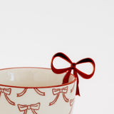 Bow Drink Accessory - Red - Set of 8