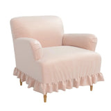 Elle Ruffle Slipcover Armchair