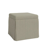Dyer Skirted Storage Ottoman