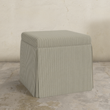 Dyer Skirted Storage Ottoman