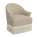 Cecile Fringe Swivel Chair