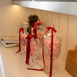 Glass Urns with Lids - Set of 2