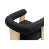 Barrel Boucle Dining Chair