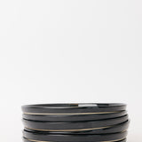 Sable Dinner Plate - Matte Black/Glossy Black - Set of 6
