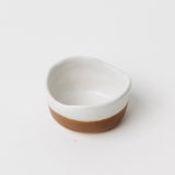 Waylon Pinch Bowl - Brown/White - Set of 4