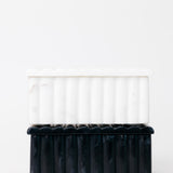 Rochelle Ribbed Marble Box - Black
