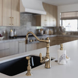 Heritage Widespread Bridge Kitchen Faucet