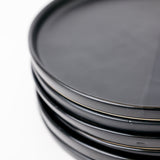 Sable Dinner Plate - Matte Black/Glossy Black - Set of 6