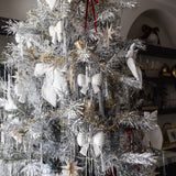 Metallic Bow Ornament - Silver