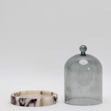 Glass Cloche with Stone Base